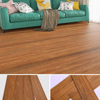 Modern Peel & Stick Mosaic Tiles Plastic Wood Look Fading Resistant Vinyl Plank