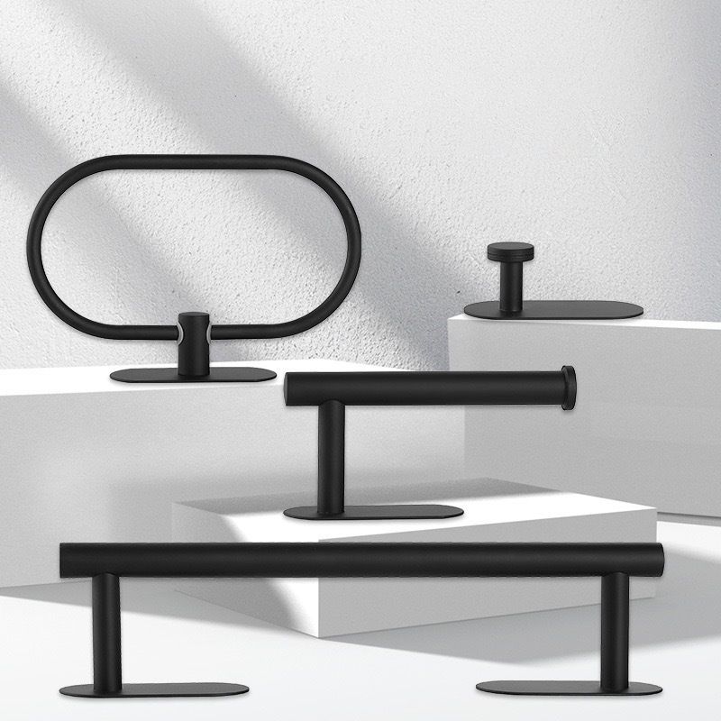 Metal Bathroom Set 4-piece Modern Style Bathroom Fixtures Set