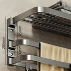 Modern Bathroom Accessories Set Gray Towel Bar Bathroom Shelf Bathroom Hardware
