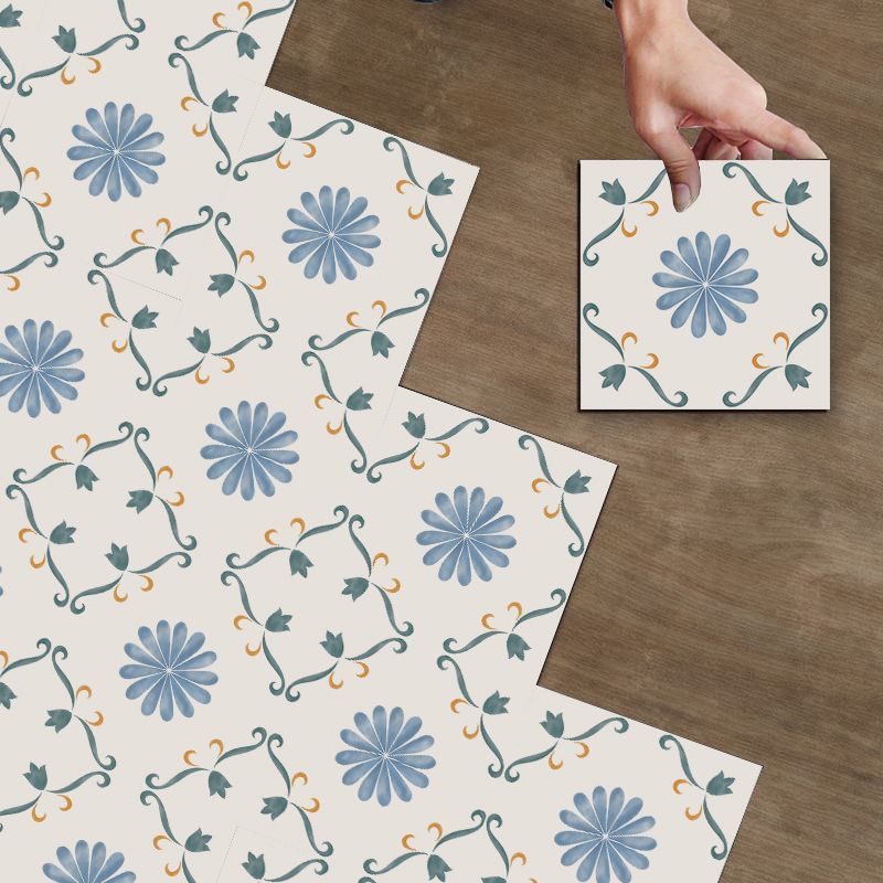 Low-gloss vinyl floor PVC peel and stick vinyl floor with square edge