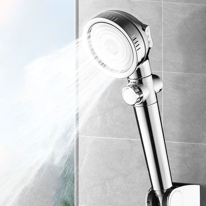 Super high pressure shower head 3 spray adjustable water flow round shower head