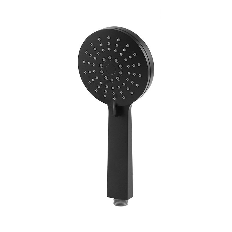 Contemporary Black Round Showerhead Combo Rain Shower Hand Shower