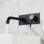 Glam Style Faucet Single Handle Wall Mounted Faucet for Bathroom