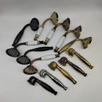 Traditional Handheld Shower Head with Hose Polished Brass Wall Mounted Shower Head