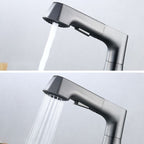 Contemporary Sink Faucet Plian Low Arc Brass Centerset Sink Faucet
