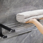 Black Bathroom Set Metallic & Acrylic Bathroom Accessories Set made of Stainless Steel Aluminium
