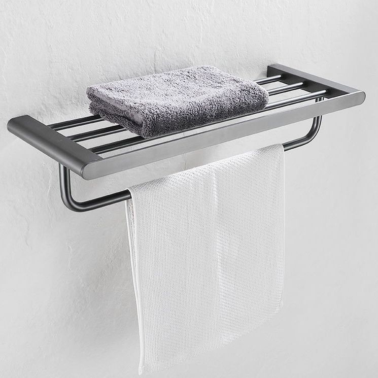 5-piece modern bathroom accessory set made of stainless steel with towel bar/robe hooks/paper holder