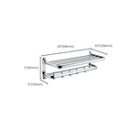 Chrome Modern Bathroom Hardware Set Stainless Steel Towel Hook/Towel Rail & Bathroom Shelf