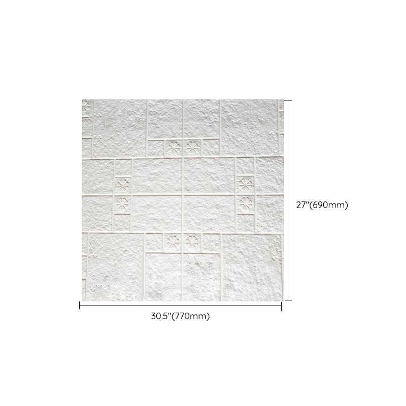 Modern Wall Covering Peel and Stick Waterproof 3D Print Wall Panel