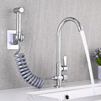 Single Cold Water Valve Uniform Color High Arc Deck Mounted Bathtub Faucet