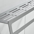 7-piece bathroom hardware set matte black/gray with bath shelf/towel holder/bath towel hooks