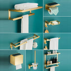 Traditional Bathroom Accessory Hardware Set Gold Bathroom Accessory Set