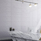 Modern rectangular Peel and Stick backsplash tile PVC wallpaper