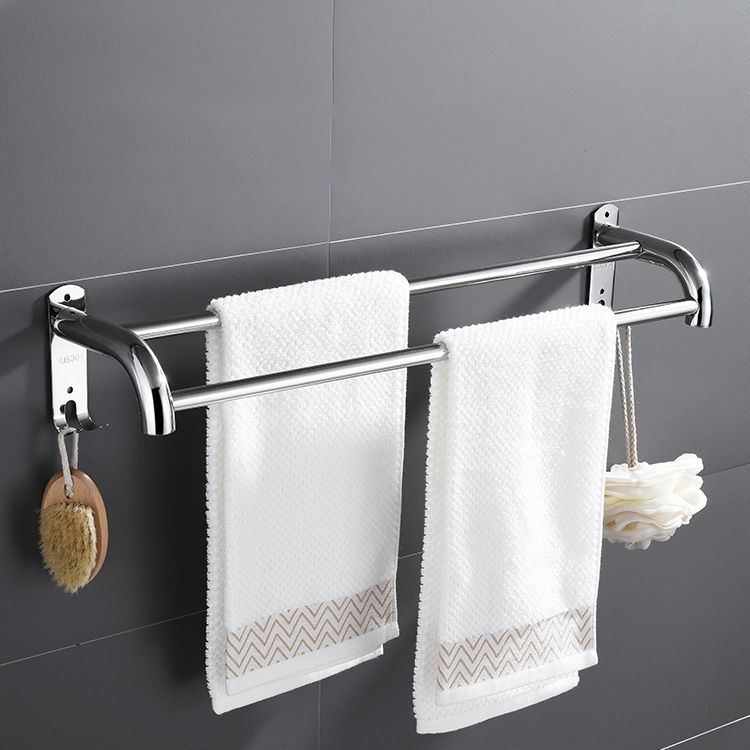 Modern Bathroom Accessory Set Made of Chrome-Plated Stainless Steel with Bathrobe Hook/Towel Bar