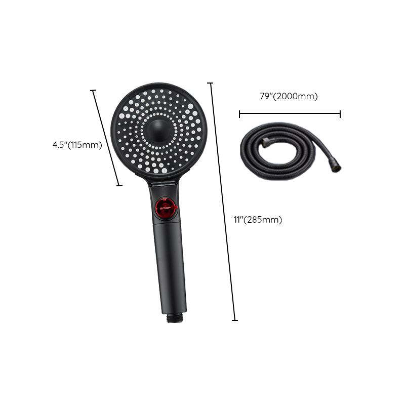 Modern Plastic Shower Head Adjustable Water Flow Handheld Shower Head