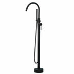 Modern Freestanding Bathtub Faucet Copper Floor Mounted Freestanding Bathtub Faucet