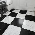 Peel and Stick Vinyl Floor Low Gloss PVC Flooring with Marble Look