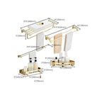 Modern Bathroom Accessory Mounting Kit Gold Bathroom Hardware