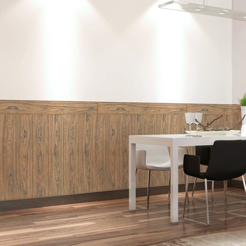 3D Embossed Interior Wall Covering Self-Adhesive Wood Look Wall Paneling