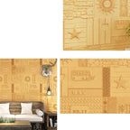 Peel and Stick Wall Ceiling 3D Embossed Wall Covering with Waterproof
