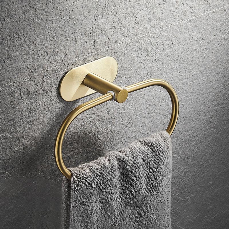 4-piece traditional bathroom hardware set with towel ring/paper holder & bath towel hook