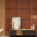 Modern Tin Wall Paneling Smooth Wall Ceiling Wood Plank Set of 6