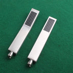 Simple Rectangle Shower Head 304 Stainless Steel Hand Shower