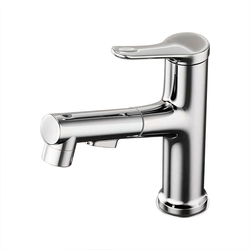 Modern Sink Faucet Solid Color Copper Sink Faucet for Bathroom