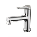 Modern Sink Faucet Solid Color Copper Sink Faucet for Bathroom
