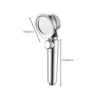 Modern Standard Shower Head Round Metal Adjustable Spray Pattern Shower Head