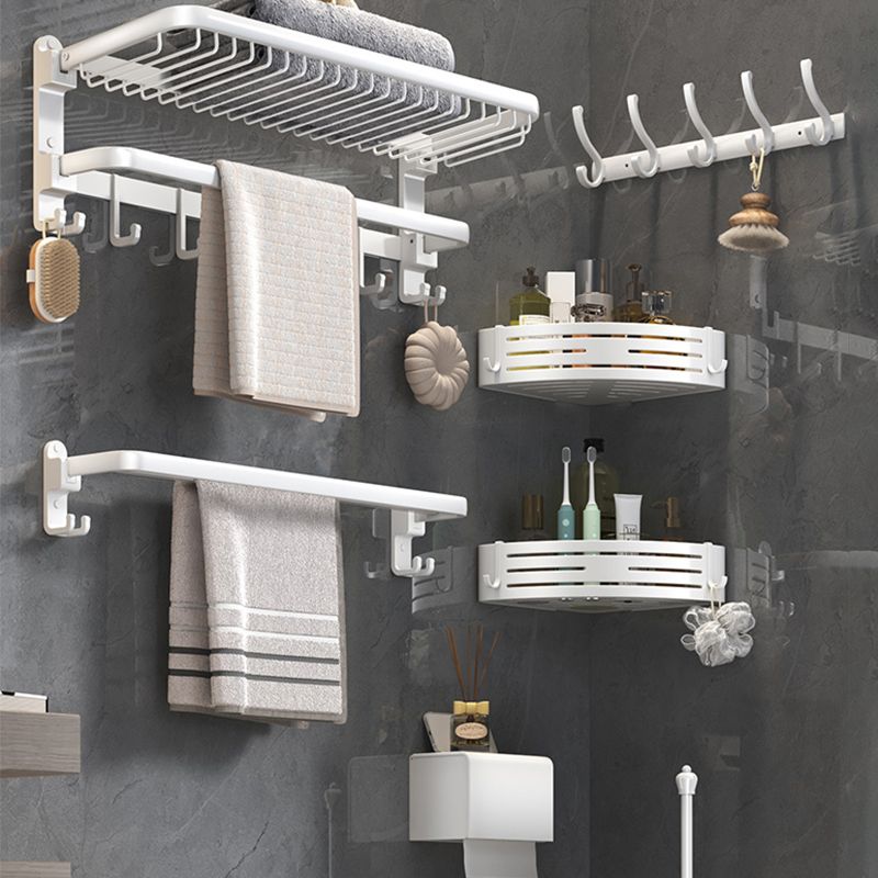 Modern Bathroom Accessory Set White Paper Holder Bathroom Shelf Bathroom Fittings Set