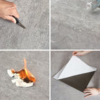 Square PVC flooring Peel & Stick stone design vinyl floor for the living room