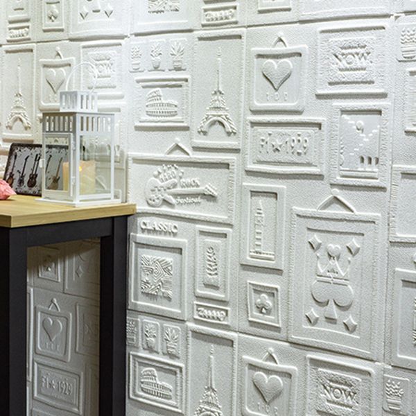 Interior Wall Cladding 3D Print Peel and Stick Waterproof Wall Panel