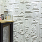 Interior Wall Cladding 3D Print Peel and Stick Waterproof Wall Panel