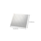 Solid large showerhead standard spray pattern large showerhead