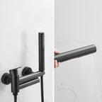 Contemporary Wall Mounted Bathtub Filler Single Handle Metal Faucet
