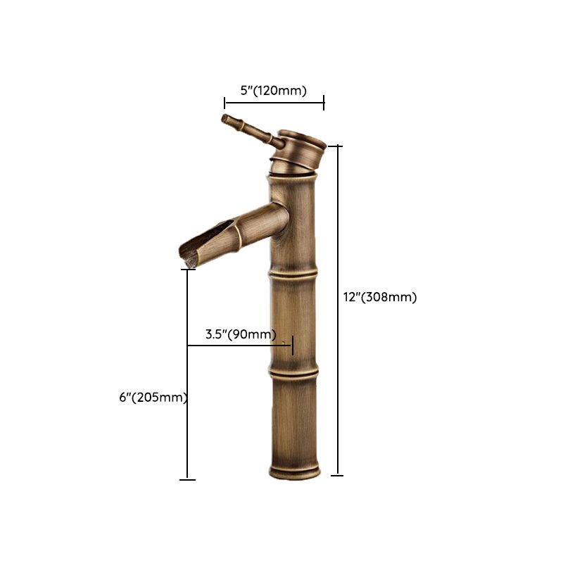 Brass Country Basin Tap Single Hole Sink Faucet for Bathroom