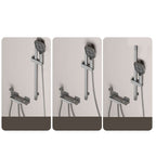 Push-button shower system wall mounting hand shower square shower system with shower hose