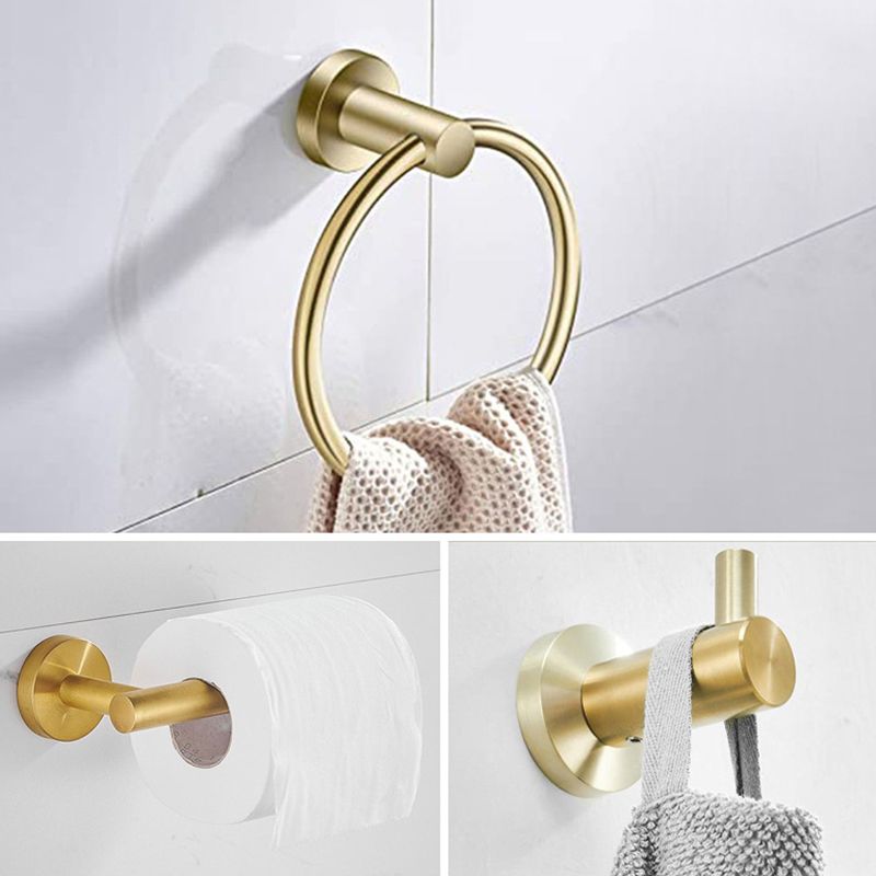 Stainless Steel Bathroom Set 3-piece Modern Style Simple Bathroom Accessories Set