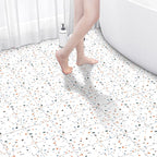 Bathroom Square PVC Flooring 24" x 118" x 4mm Peel and Stick Vinyl Flooring