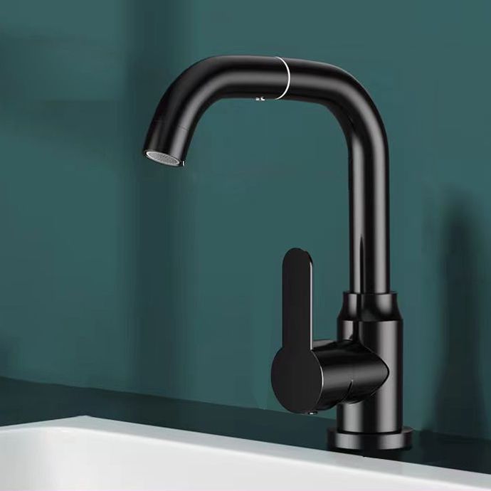 Modern sink faucet bathroom faucet brass lever swivel spout sink faucet