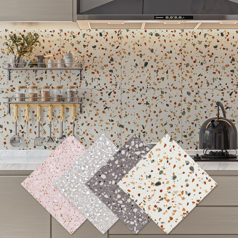 Contemporary plastic wallpaper Square shape wallpaper with waterproof
