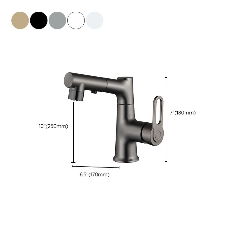 Contemporary Style Center Sink Faucets Lever Handles Faucets for Bathroom