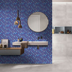 Peel and Stick Mosaic Tile Waterproof Square Peel and Stick Tile for the Kitchen 20-Pack