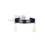 Modern Bathroom Accessory Set Black Soap Dish Bath Shelf Bathroom Set