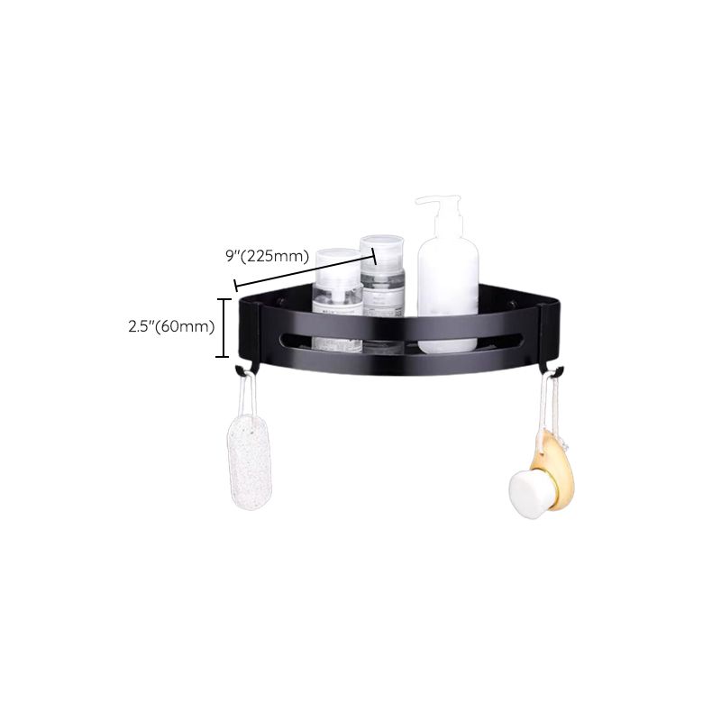 Modern Bathroom Accessory Set Black Soap Dish Bath Shelf Bathroom Set