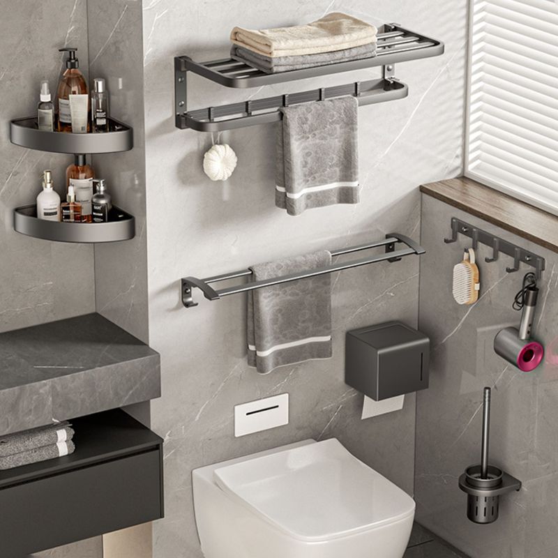 Modern Bathroom Accessories Set Gray Towel Bar Bathroom Shelf Bathroom Hardware