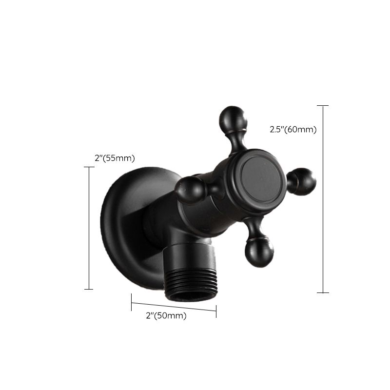 Wide Bathroom Sink Faucet Wall-Mounted Cross Handle Faucet