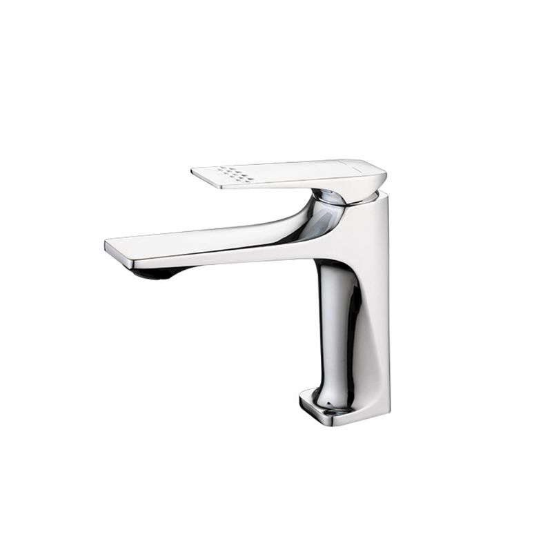 Modern Bathroom Faucet Brass Deep Curve Lever Handle with Faucet Hose