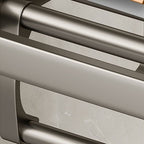 Modern Bathroom Accessories Set in Gray with Bathroom Shelf/Towel Holder/Robe Hooks & Paper Holder